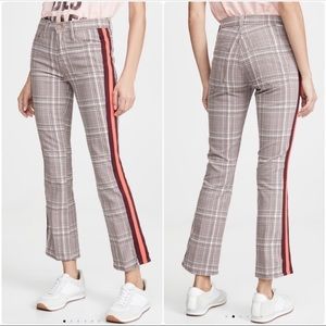 MOTHER- insider ankle plaid pant